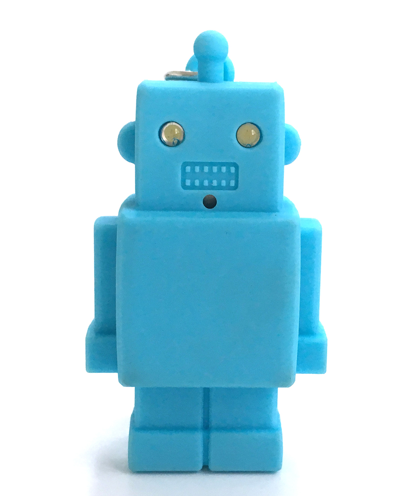 HL2116 機器人 LED發(fā)聲發(fā)光手電鑰匙扣 包包、手機掛件小禮品